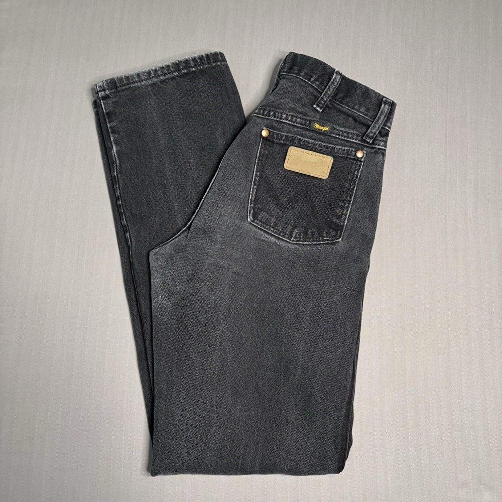 Wrangler Cowboy Cut Jeans Slim Fit Mens 30x34 Black 1013MWZWK